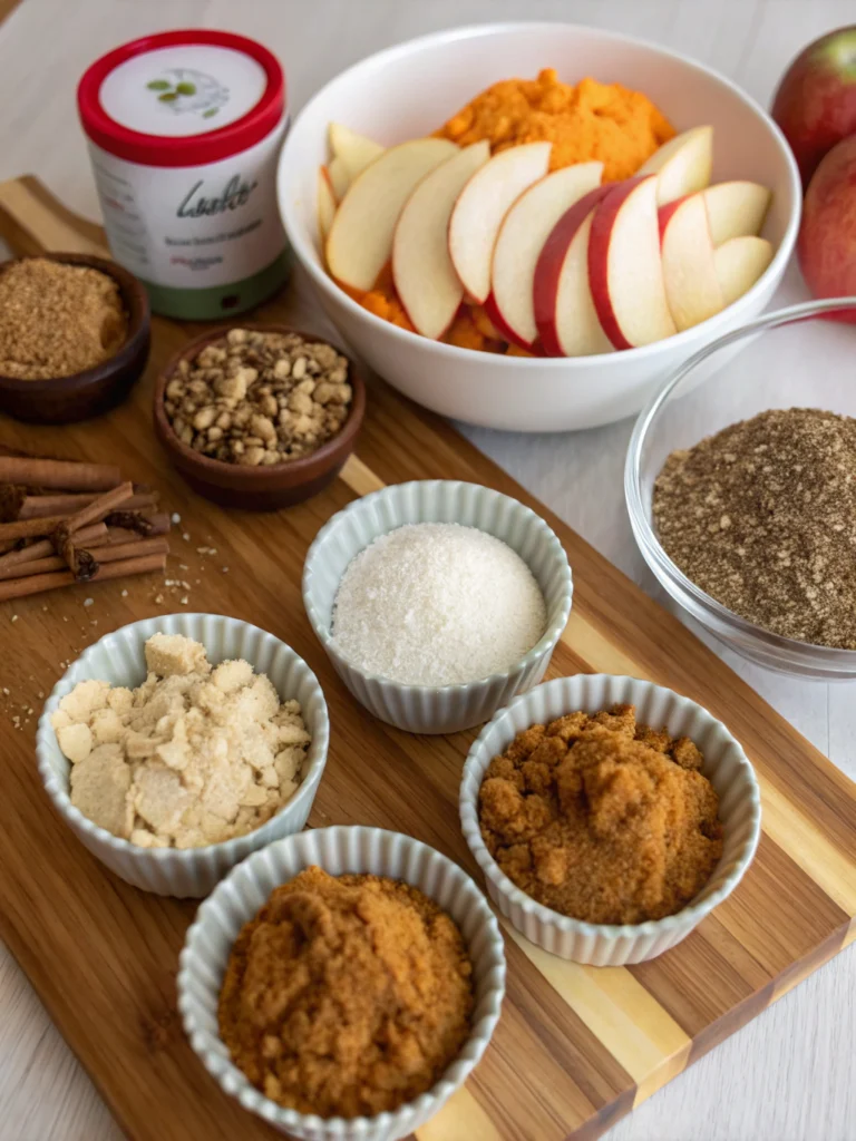 Apple Pumpkin Streusel Muffinsingredients