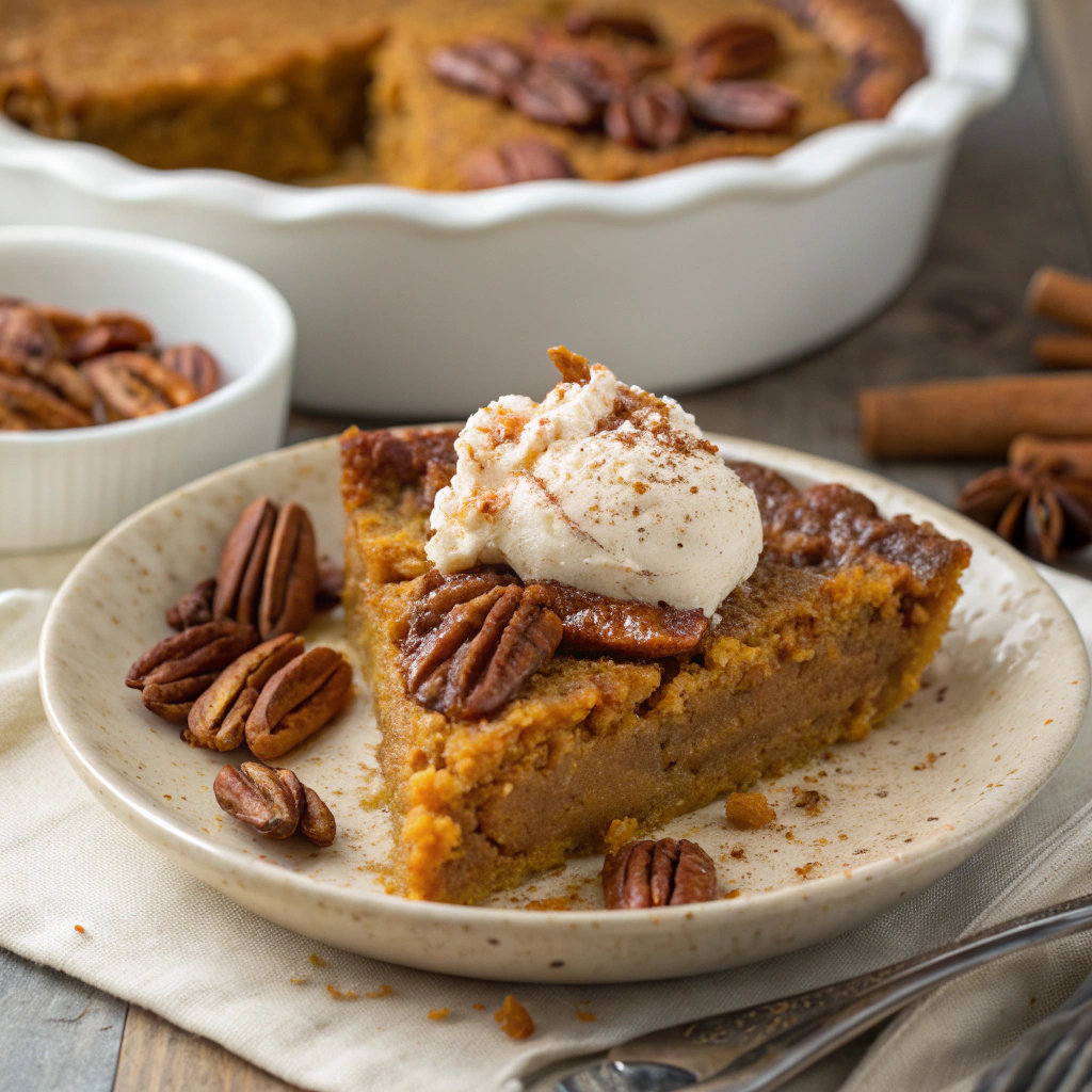 Pumpkin Pecan Cobbler