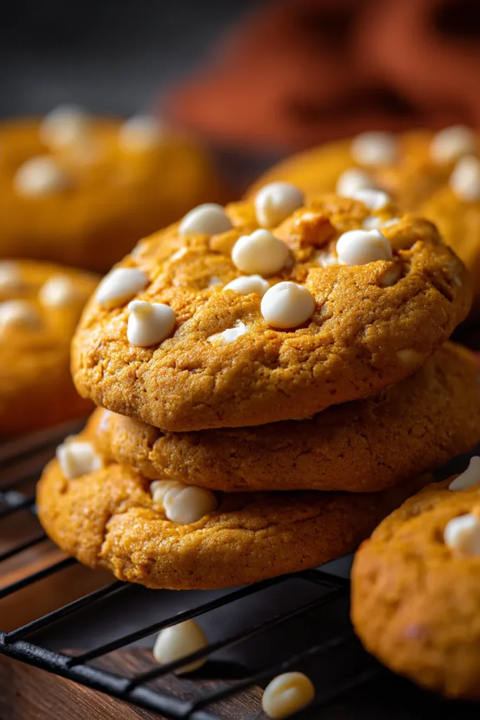 Pumpkin White Chocolate Chip Cookies