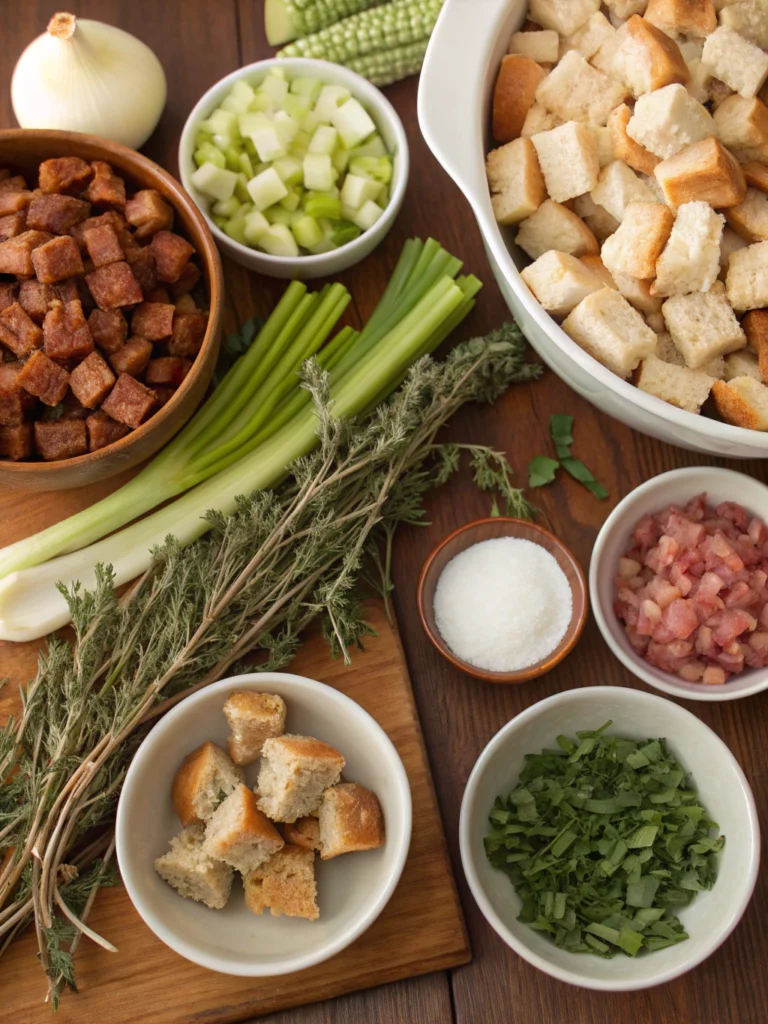 Thanksgiving Stuffing Recipe ingredients