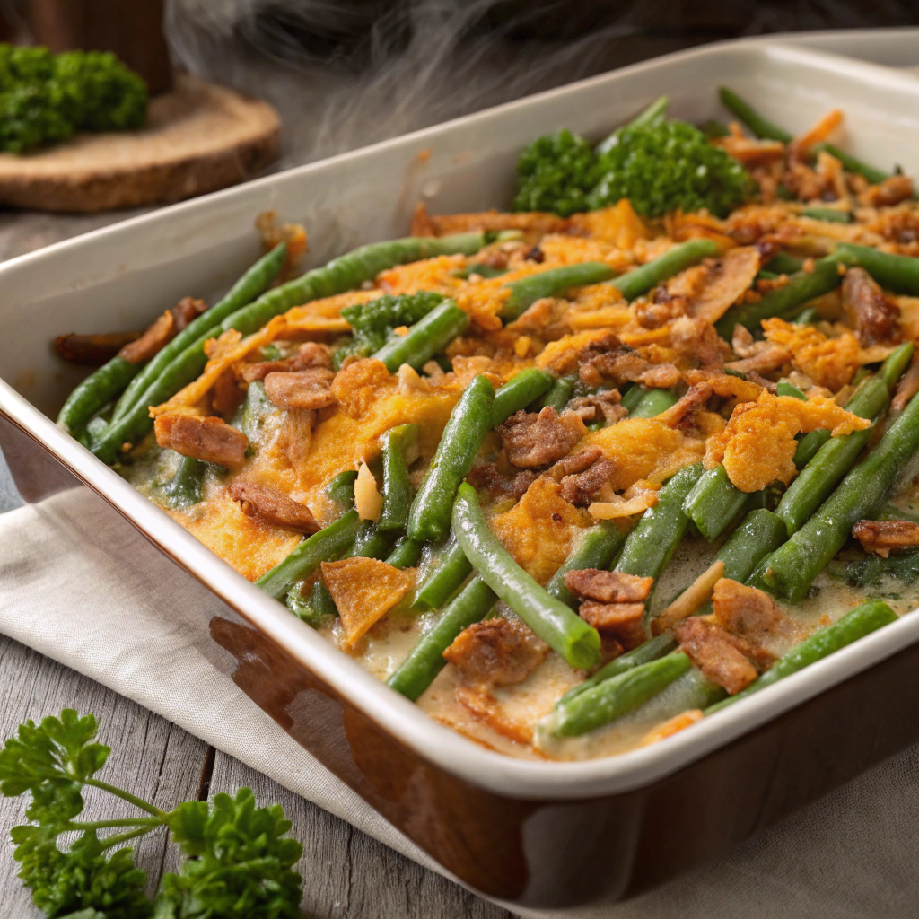 Cheesy Southern Grean Bean Casserole