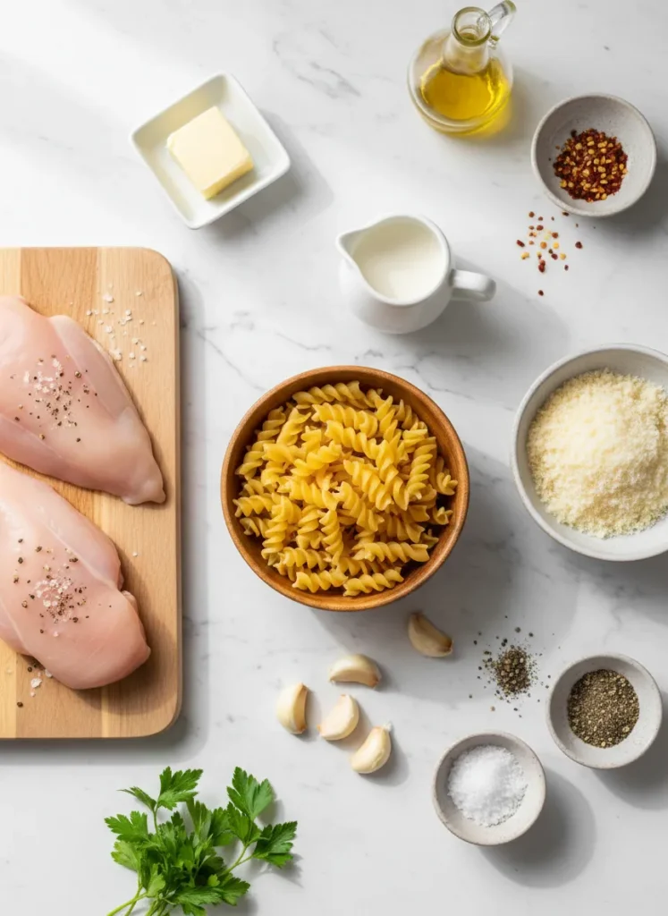 Creamy Garlic Parmesan Chicken ingredients