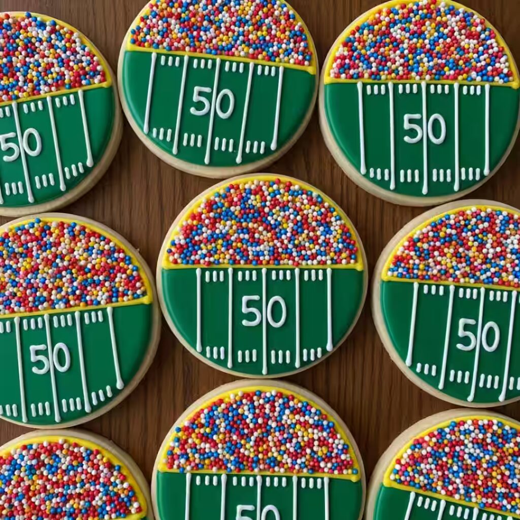 Football Stadium Sugar Cookies