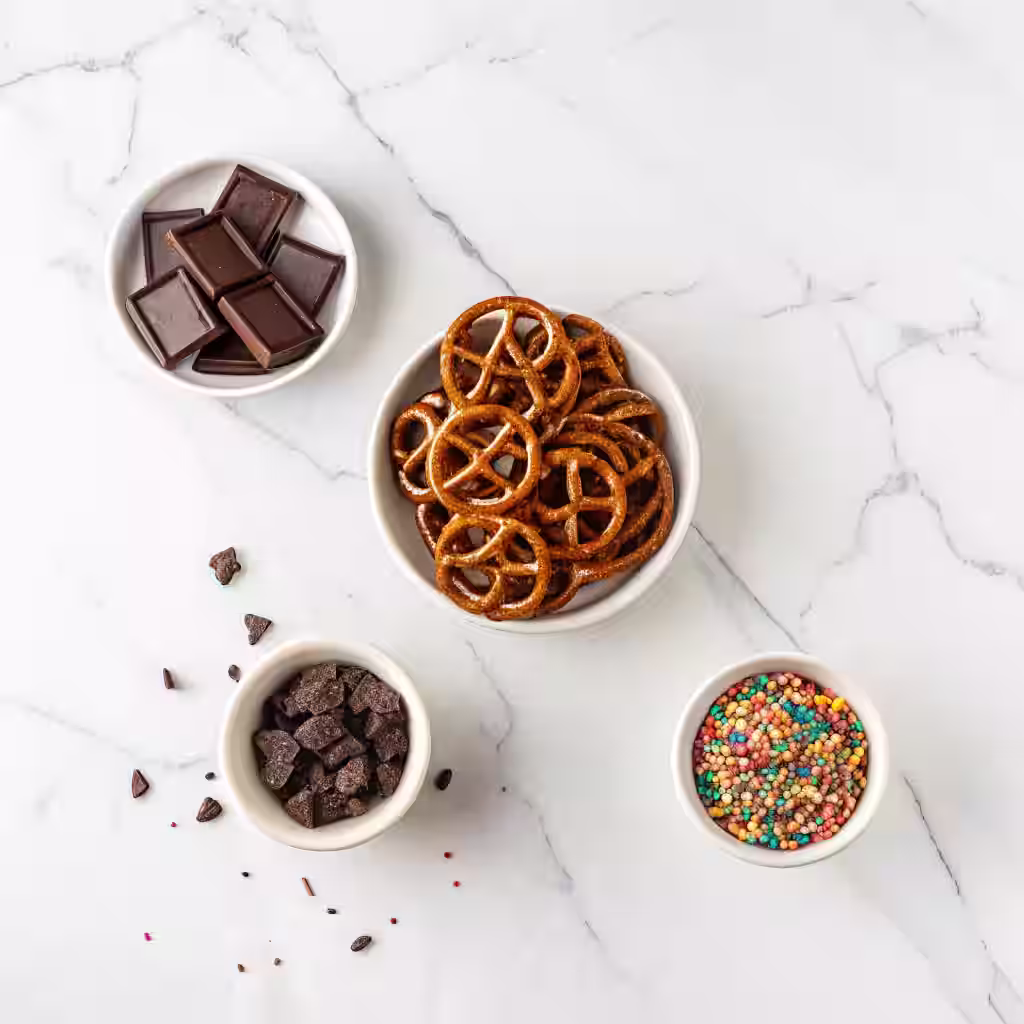 Chocolate-Dipped Pretzels ingredients