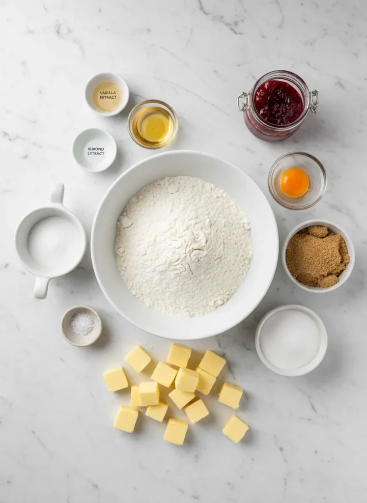 Heart Jam Cookies ingredients