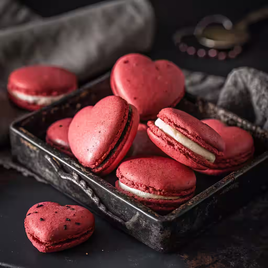 Red Velvet Macarons