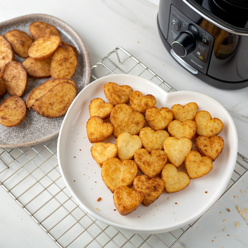 Valentine's Day Air Fryer Heart-shaped Potatoes