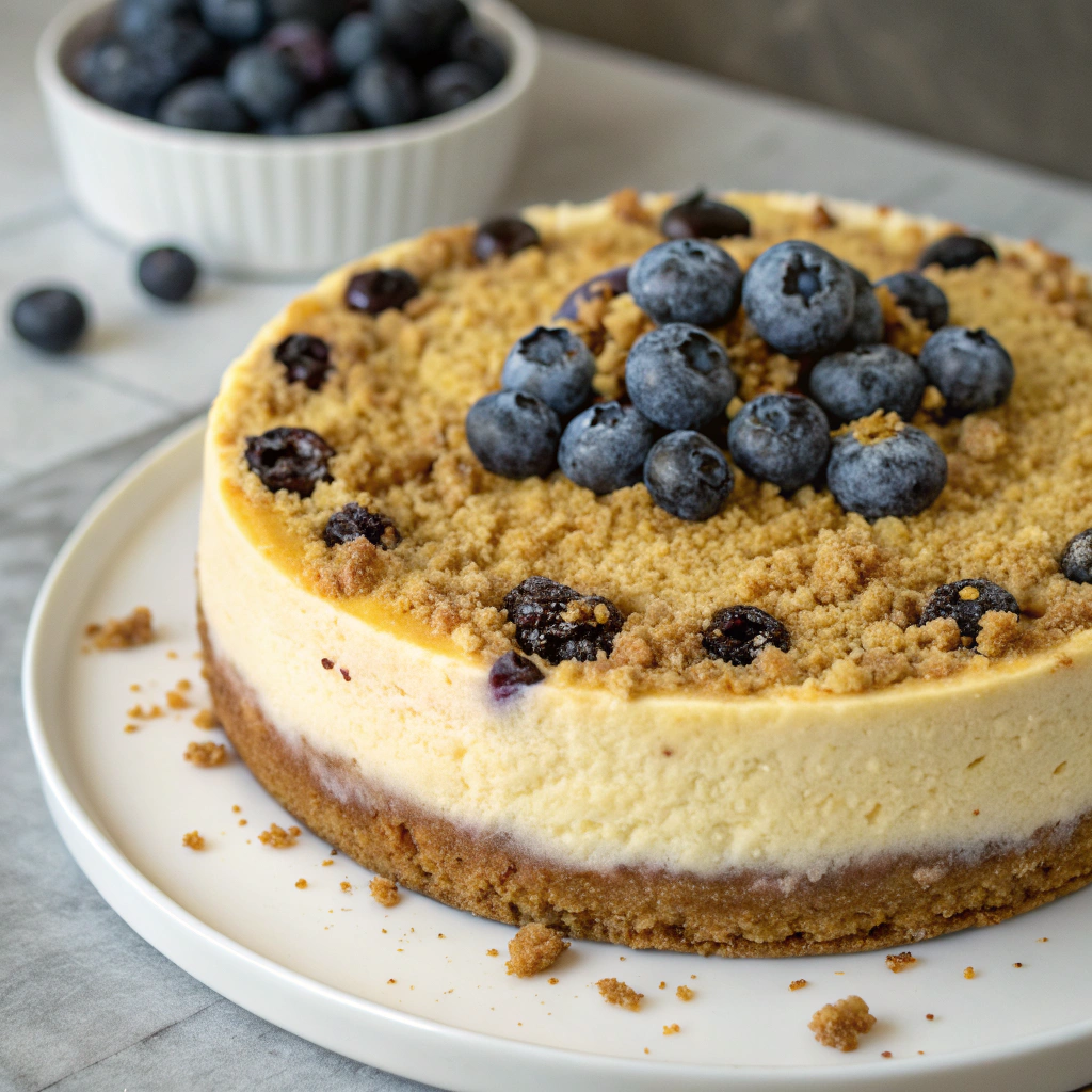 Blueberry Crumble Cheesecake