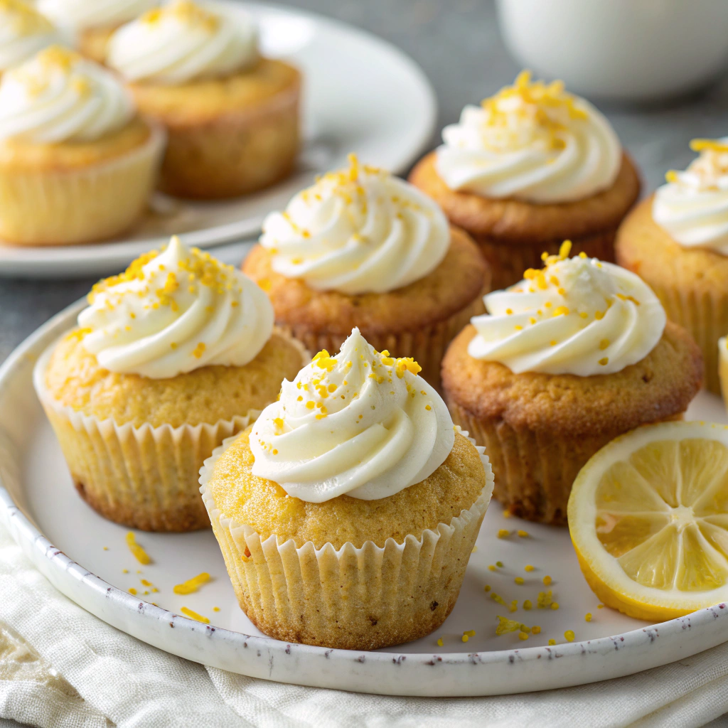 Lemon Stuffed Cupcakes