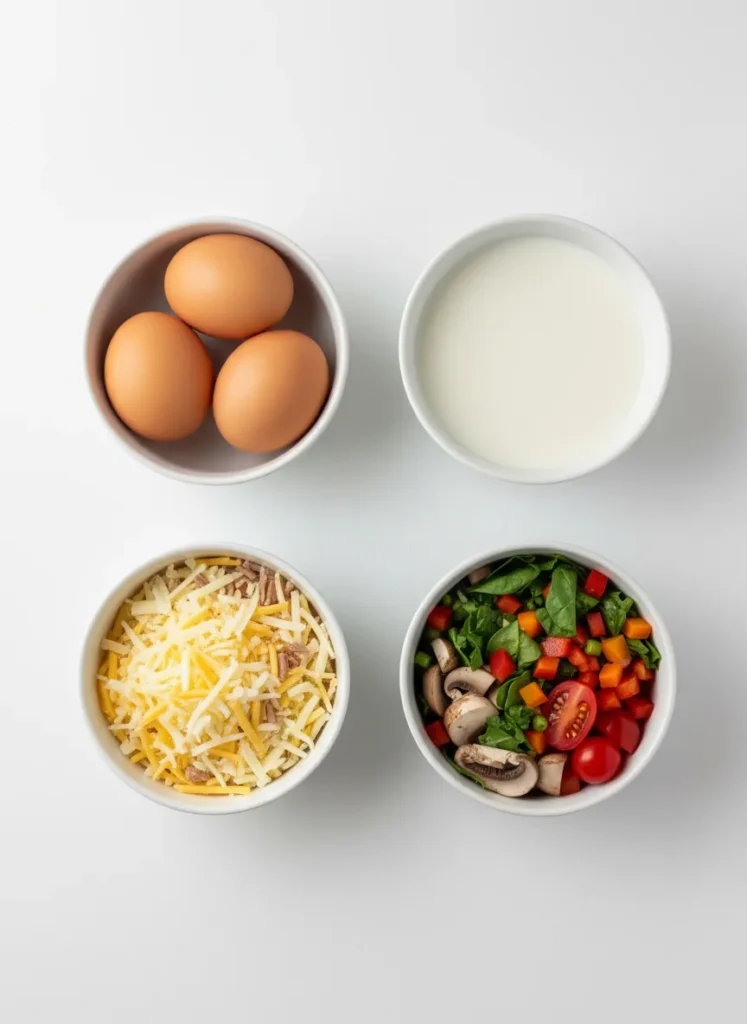 Mini Quiche Hearts ingredients