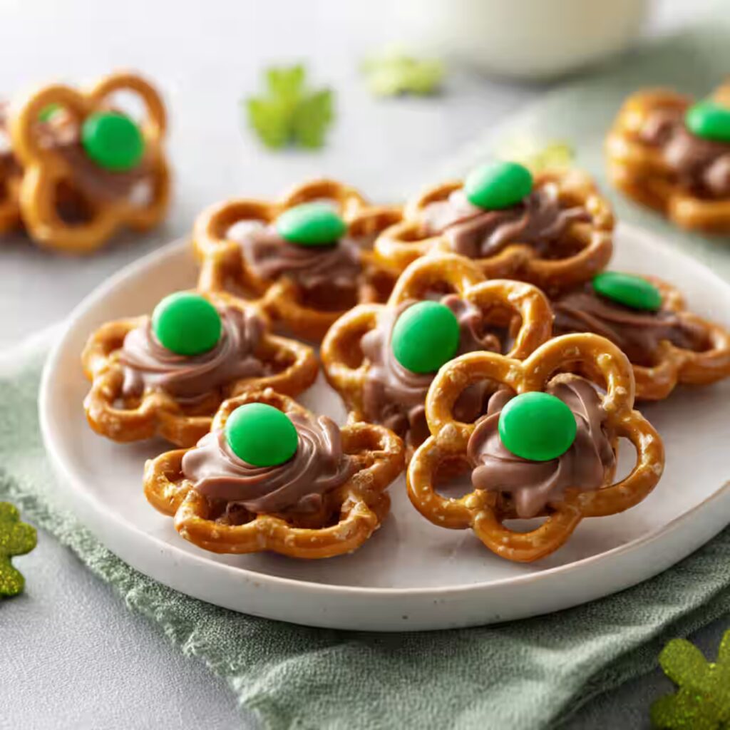 Shamrock Pretzel Pops