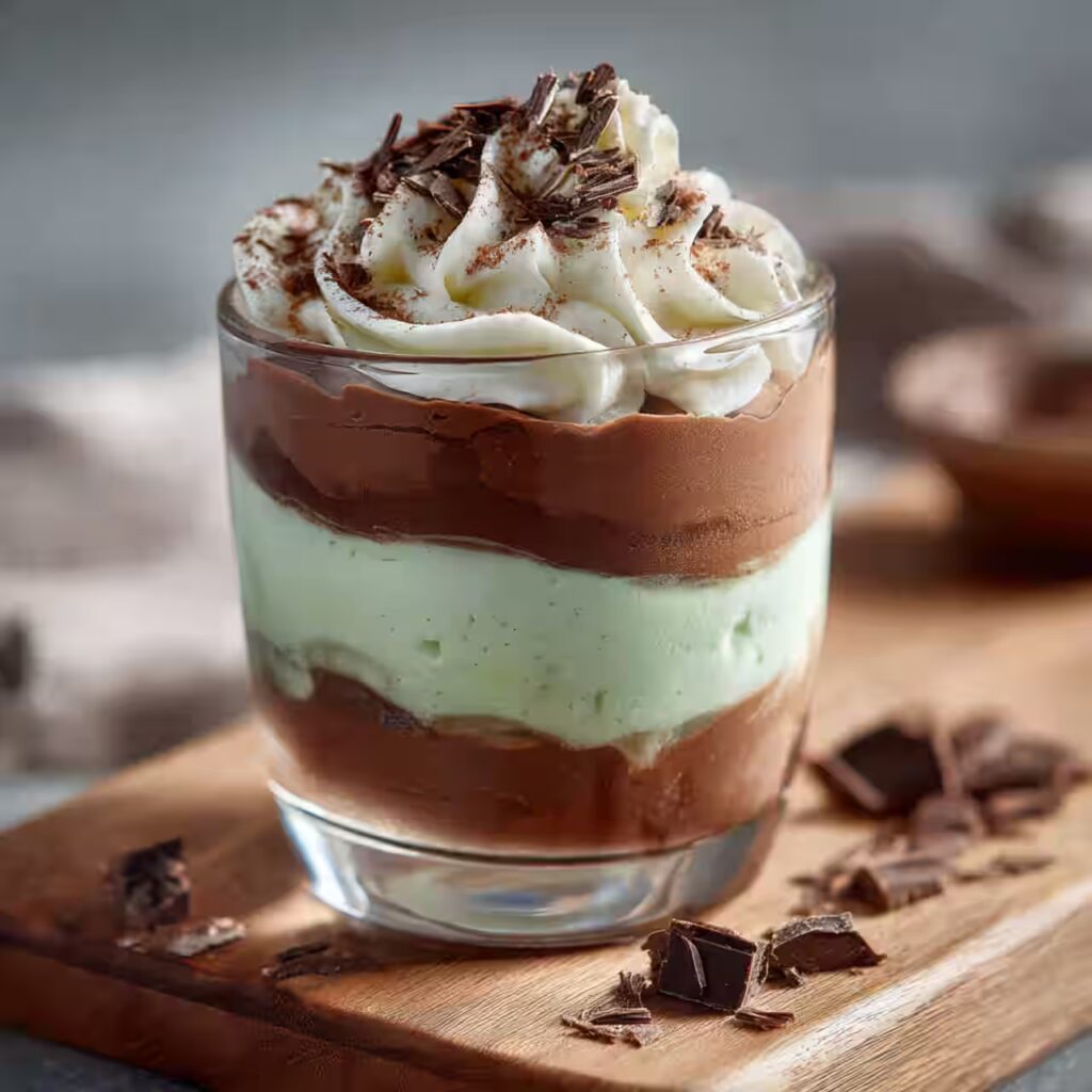 Shamrock Shake Pudding Cups