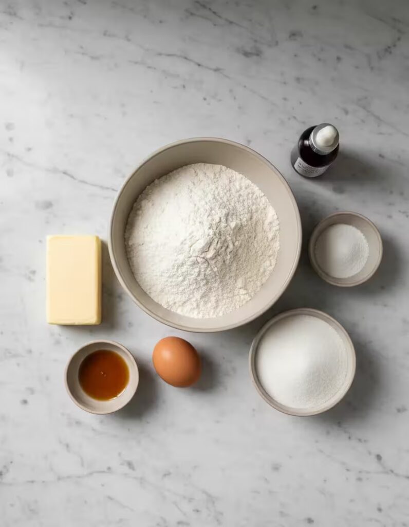 Flower Sugar Cookies Ingredients