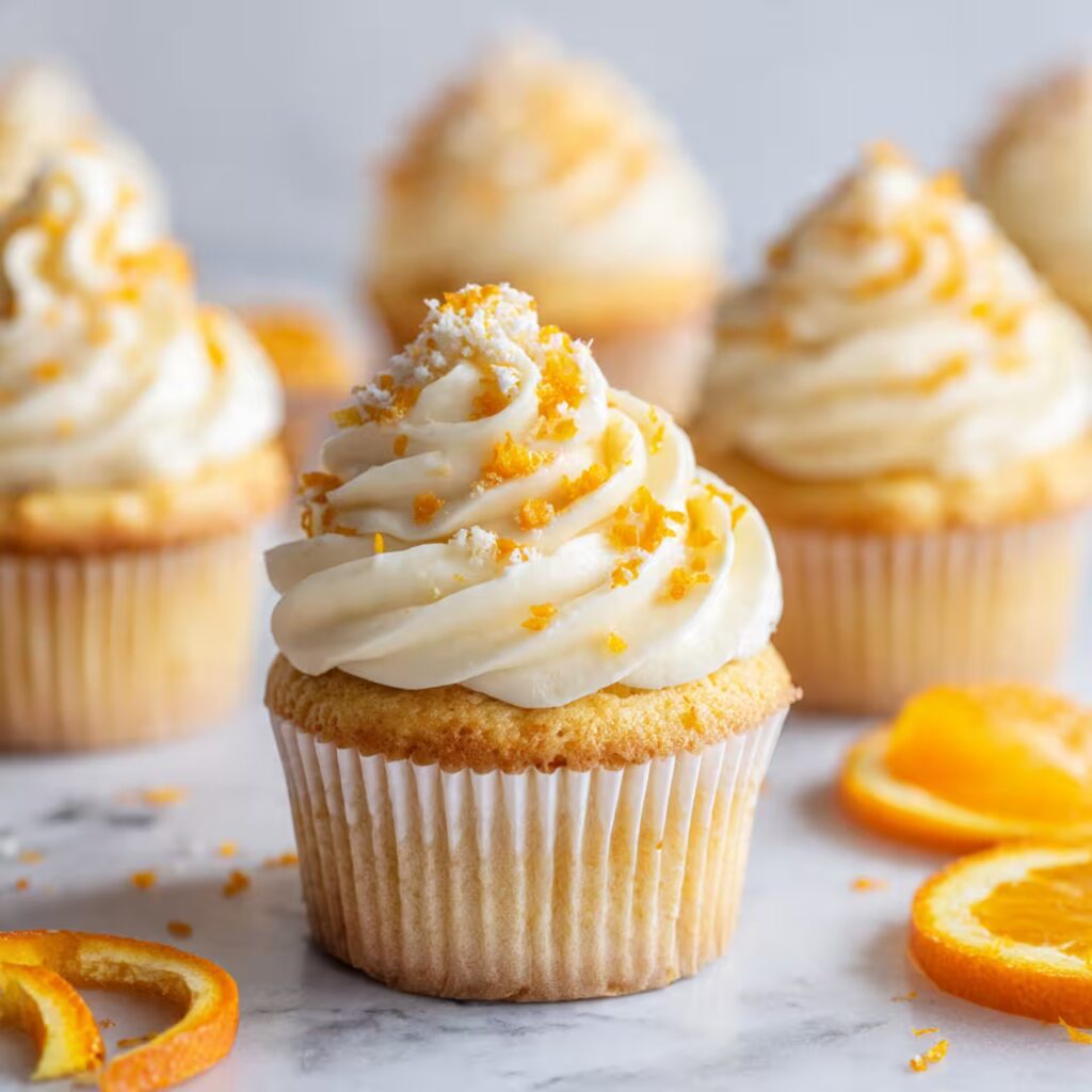 Orange Blossom Cupcakes with Vanilla Bean Buttercream
