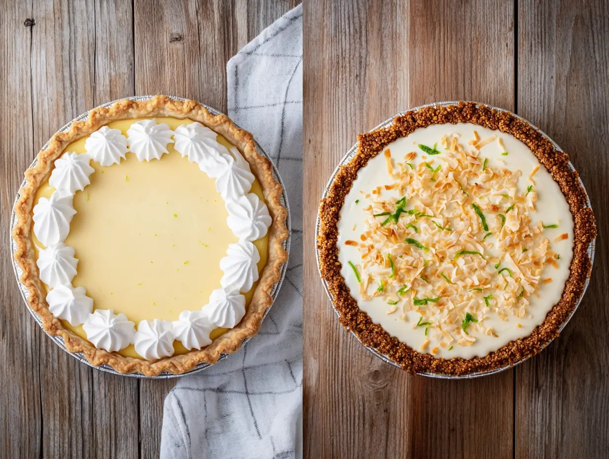 What is the difference between Key lime pie and Florida Key lime pie