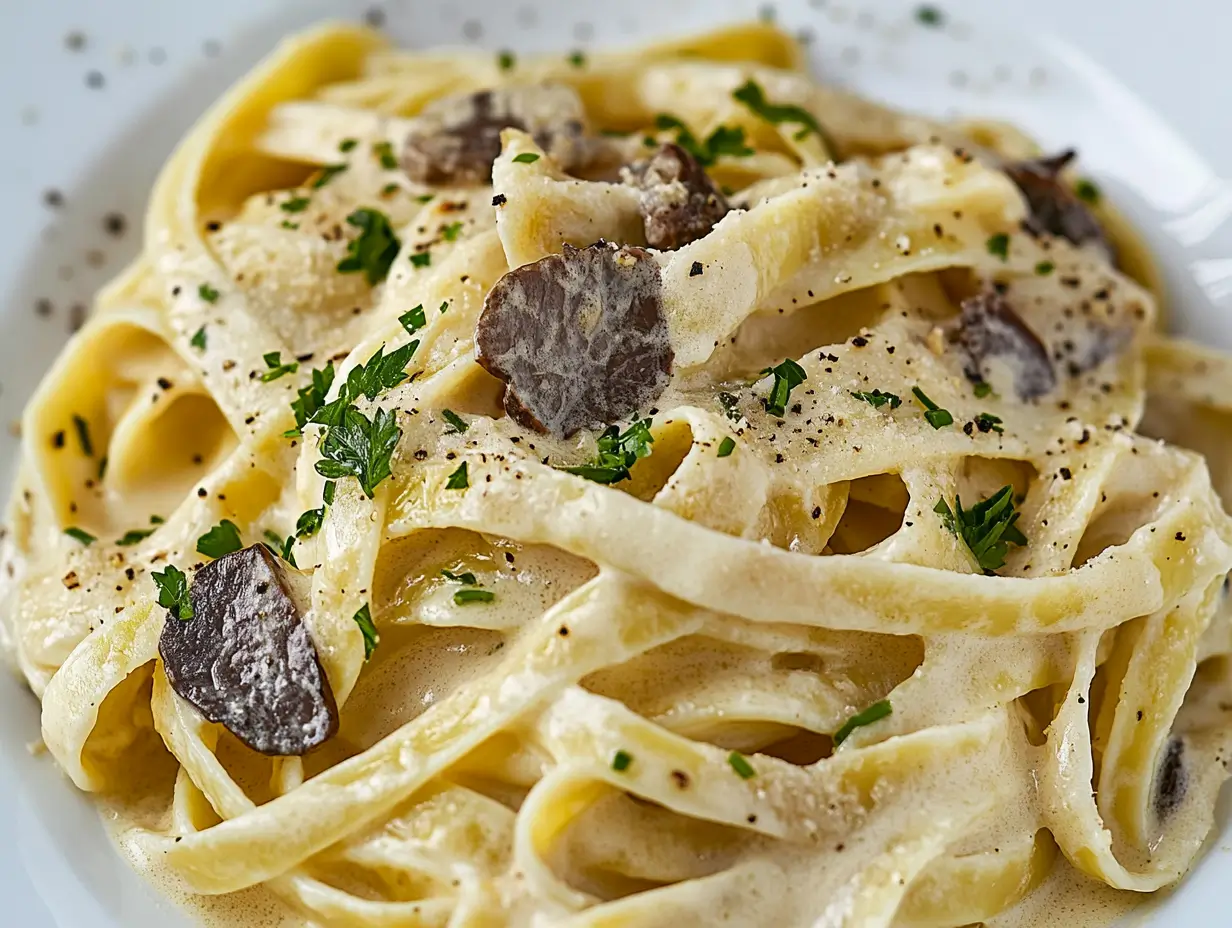 What is truffle pasta made of