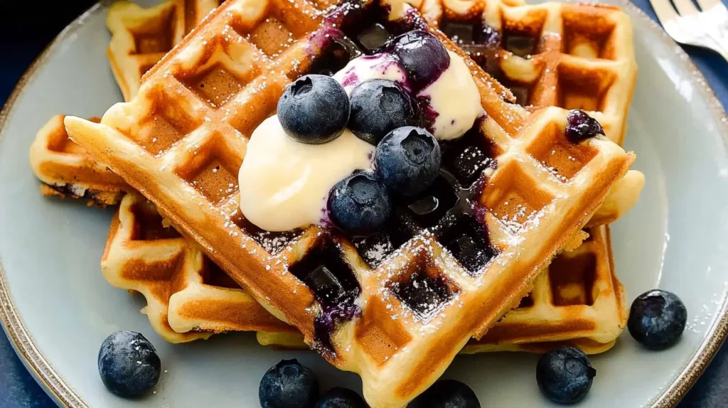 blueberry waffle recipe