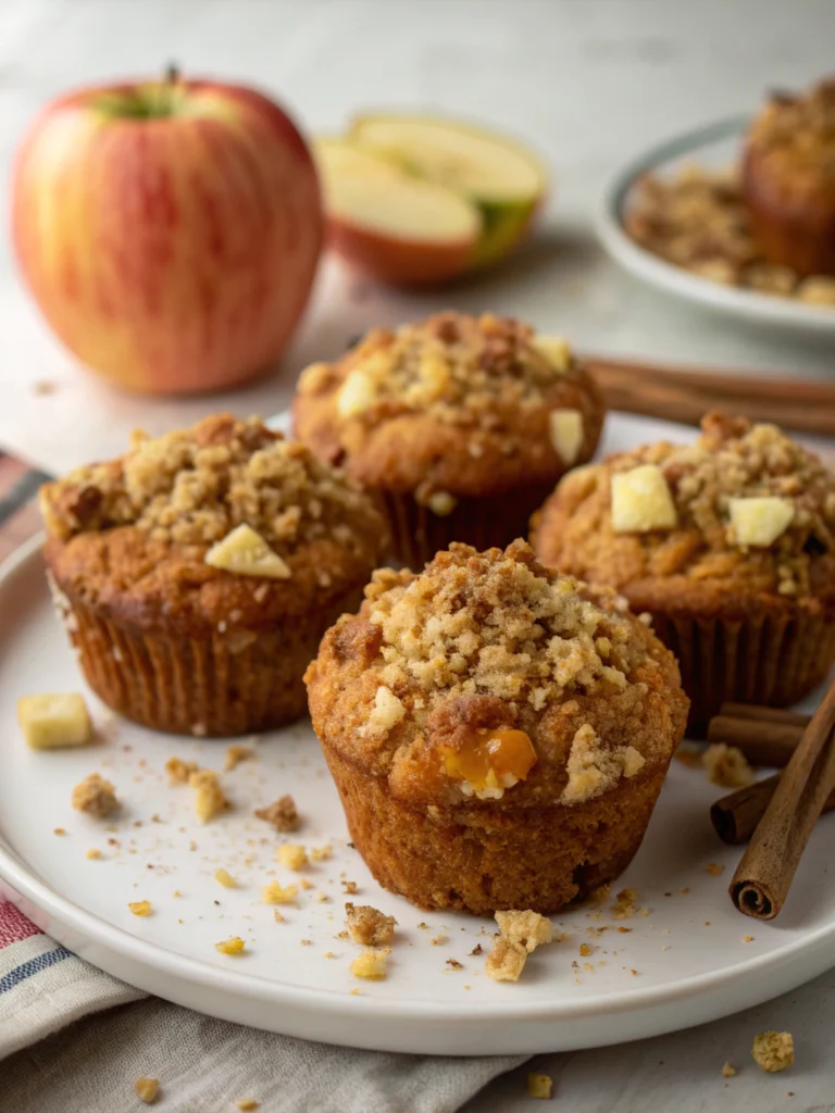 Apple Pumpkin Streusel Muffins