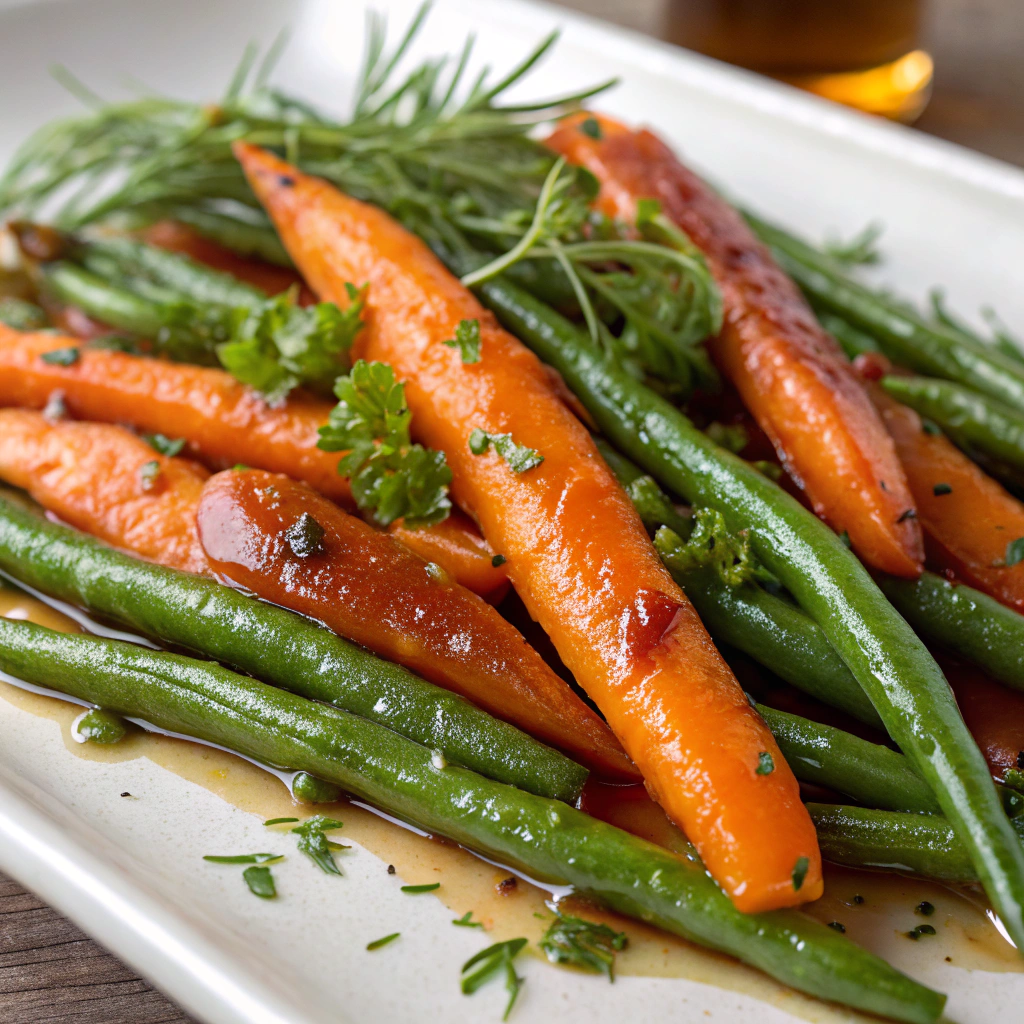 Honey Glazed Carrots & Green Beans