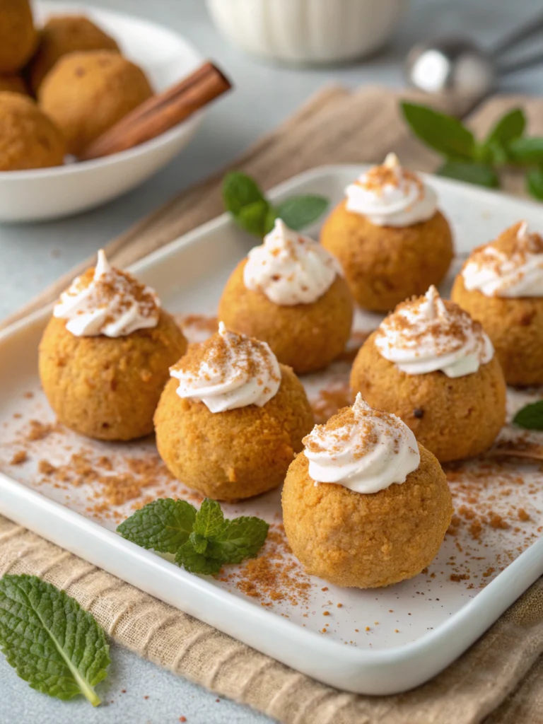 Pumpkin Cheesecake Balls