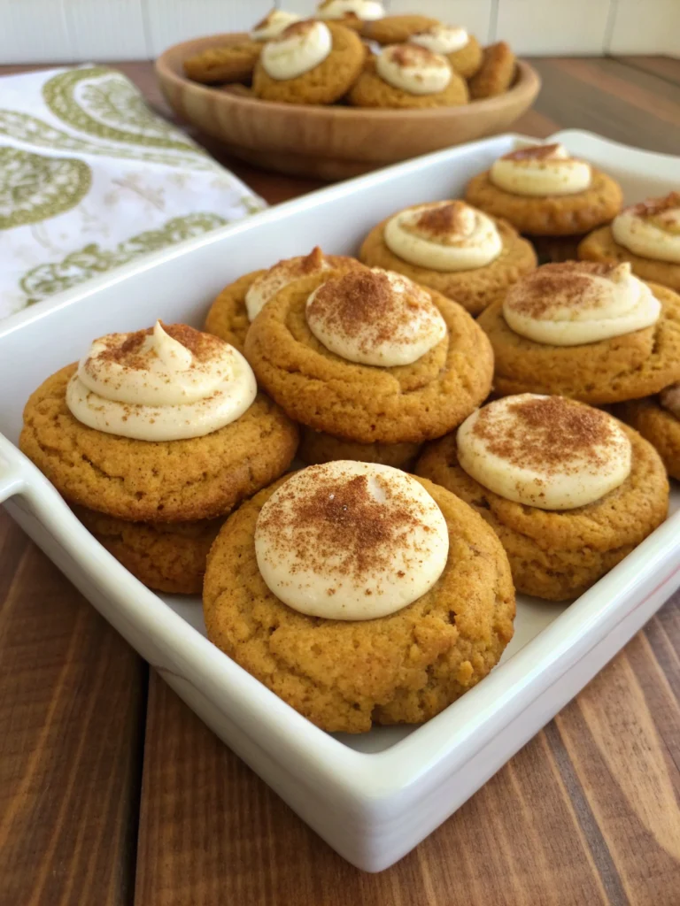 Pumpkin Cheesecake Cookies