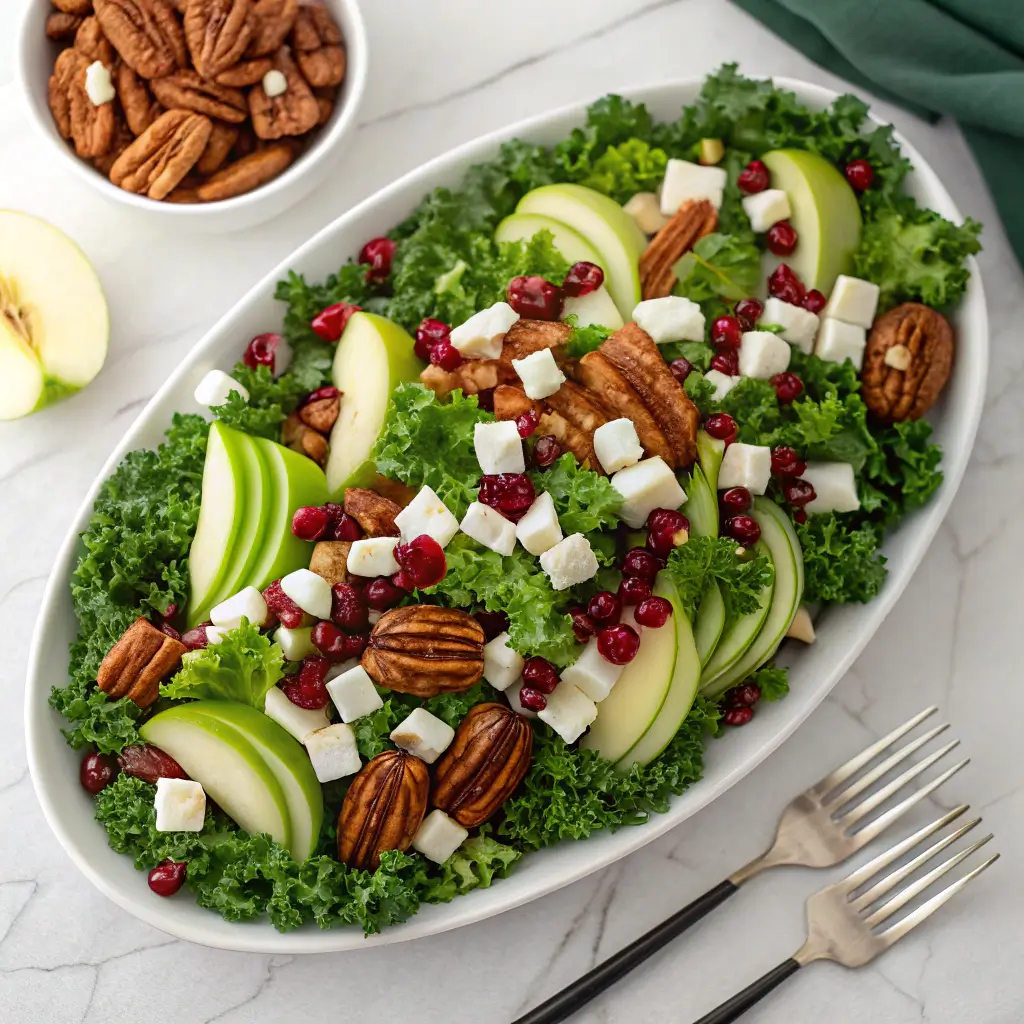 Apple Cranberry Pecan Salad featured