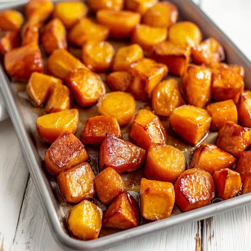 Fluffy Cinnamon Butter Baked Sweet Potato featured