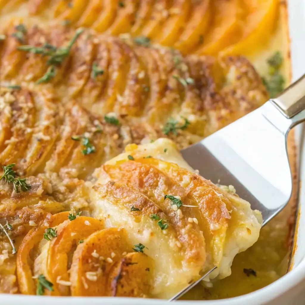 Scalloped Sweet Potatoes featured