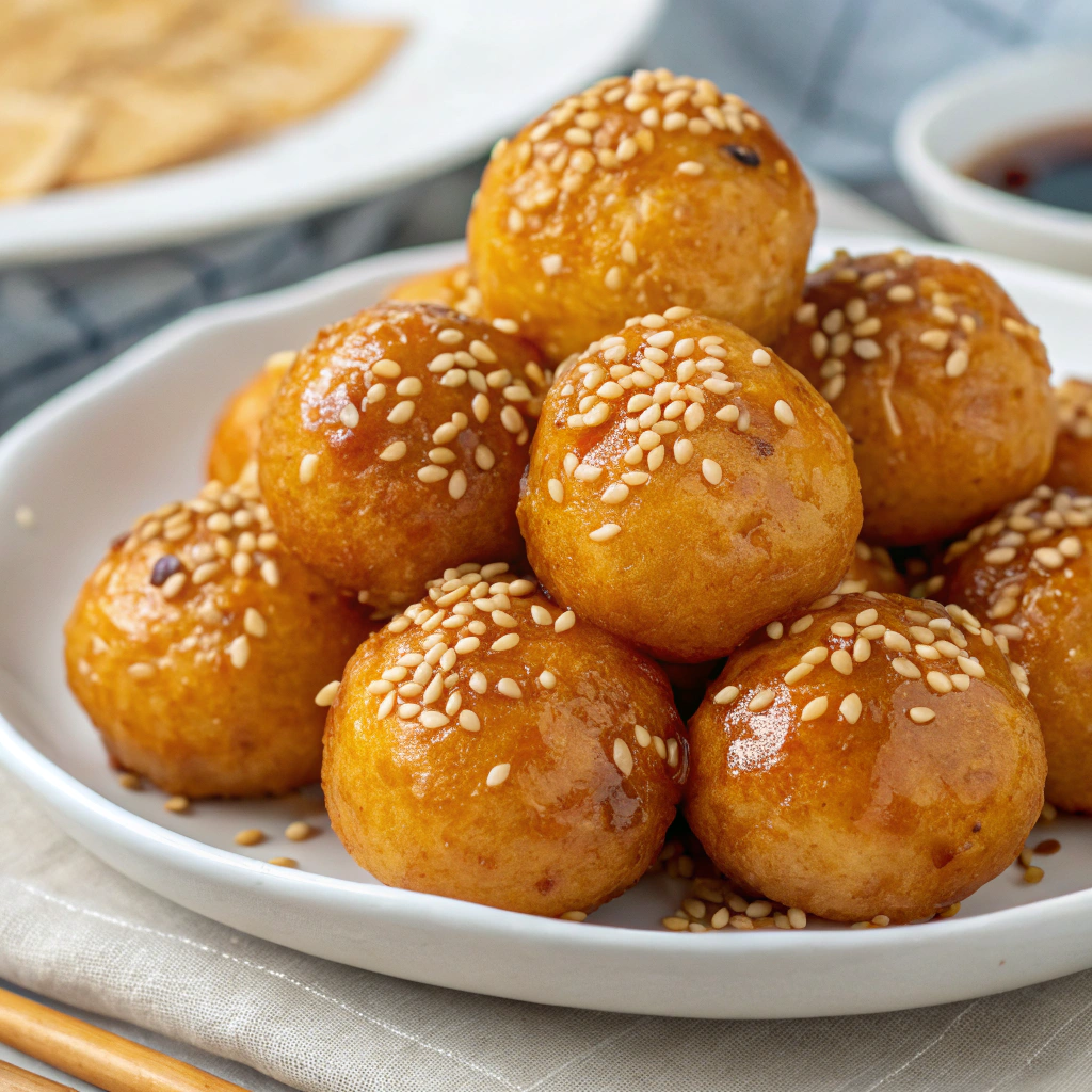 Sweet potato sesame balls