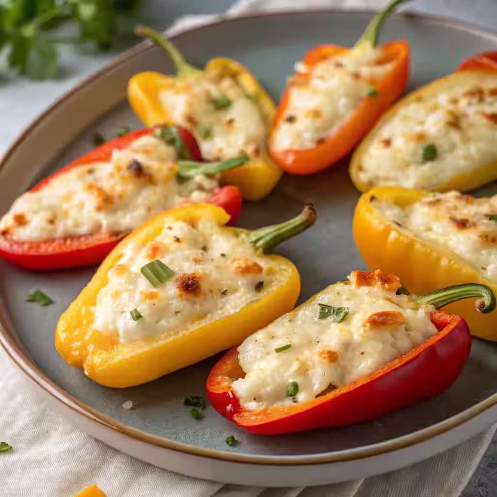 Cheese Stuffed Mini Peppers