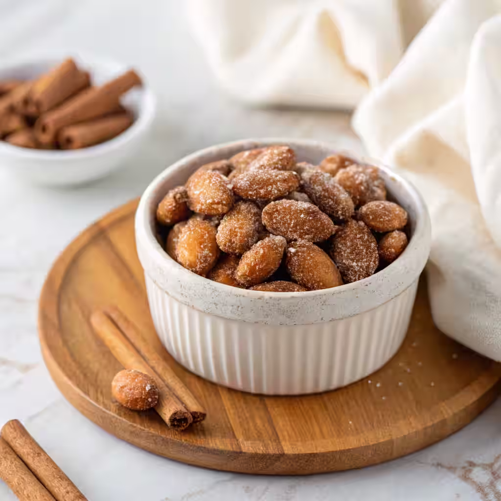 Cinnamon Sugar Roasted Almonds