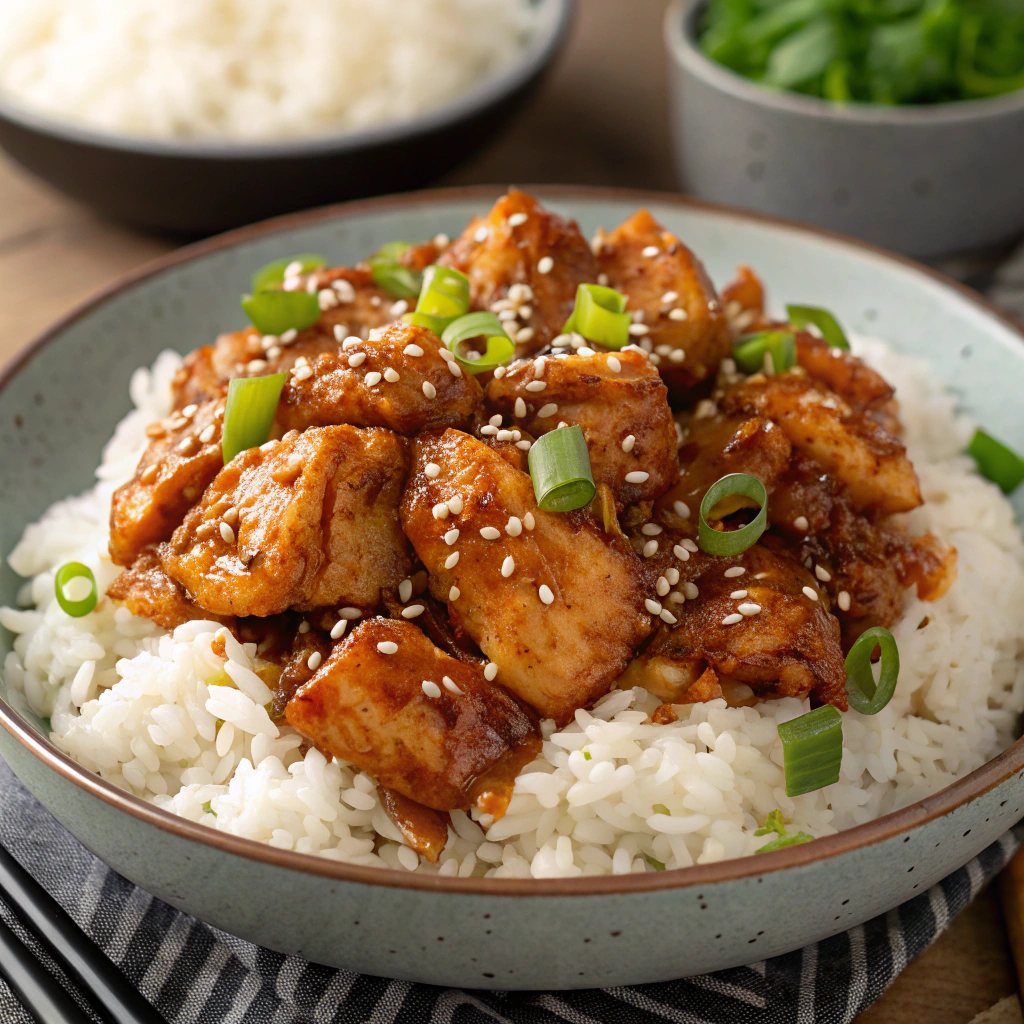Honey BBQ Chicken Rice