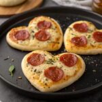 Heart-Shaped Mini Pizzas